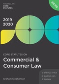 Cover: Core Statutes on Commercial & Consumer Law 2019-20 - Red Globe Press