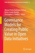 Cover: Governance Models for Creating Public Value in Open Data Initiatives - Springer