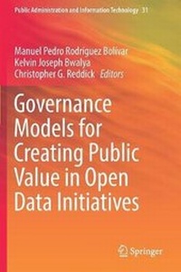 Enlarge image Cover: Governance Models for Creating Public Value in Open Data Initiatives - Springer