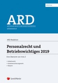 Cover: Personalrecht und Betriebswichtiges 2019 - LexisNexis Verlag ARD ORAC GmbH