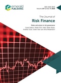 Cover: Roles and Actors in Risk Governance - Emerald Publishing Limited