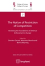 Cover: The Notion of Restriction of Competition - Bruylant
