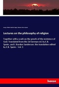 Cover: Lectures on the philosophy of religion - Hansebooks