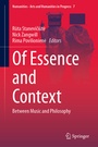 Cover: Of Essence and Context - Springer