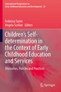 Cover: Children's Self-determination in the Context of Early Childhood Education and Services - Springer