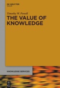 Cover: The Value of Knowledge - De Gruyter Saur