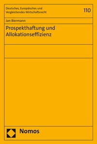 Abbildung von: Prospekthaftung und Allokationseffizienz - Nomos