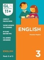 Cover: 11+ Practice Papers English Pack 3 (Multiple Choice) - GL Assessment