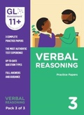 Cover: 11+ Practice Papers Verbal Reasoning Pack 3 (Multiple Choice) - GL Assessment