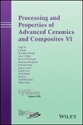 Cover: Processing and Properties of Advanced Ceramics and Composites VI - Ceramic Transactions, Volume 249 - Wiley