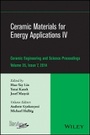 Cover: Ceramic Materials for Energy Applications IV - Ceramic Engineering and Science Proceedings, Volume 35 Issue 7 - Wiley
