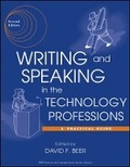 Cover: Writing and Speaking in the Technology Professions - A Practical Guide 2e - Wiley