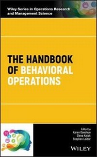 Enlarge image Cover: The Handbook of Behavioral Operations - Wiley