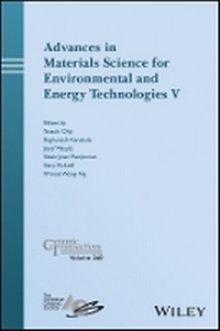 Enlarge image Cover: Advances in Materials Science for Environmental and Energy Technologies V - Ceramic Transactions v260 - Wiley