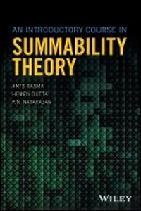 Enlarge image Cover: An Introductory Course in Summability Theory - Wiley