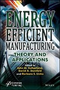 Cover: Energy Efficient Manufacturing - Theory and Applications - Wiley