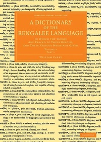 Enlarge image Cover: A Dictionary of the Bengalee Language - Cambridge University Press