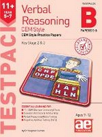 Enlarge image Cover: 11+ Verbal Reasoning Year 5-7 CEM Style Testpack B Papers 5-8 - Accelerated Education Publications Ltd