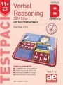 Cover: 11+ Verbal Reasoning Year 5-7 CEM Style Testpack B Papers 9-12 - Accelerated Education Publications Ltd
