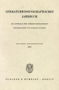 Abbildung von: Literaturwissenschaftliches Jahrbuch. - fibre