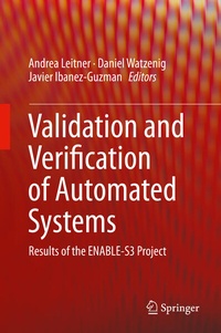 Enlarge image Cover: Validation and Verification of Automated Systems - Springer