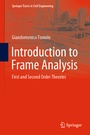 Cover: Introduction to Frame Analysis - Springer