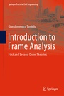 Cover: Introduction to Frame Analysis - Springer