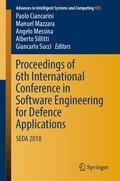 Cover: Proceedings of 6th International Conference in Software Engineering for Defence Applications - Springer