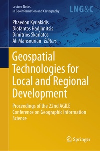 Enlarge image Cover: Geospatial Technologies for Local and Regional Development - Springer