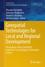 Cover: Geospatial Technologies for Local and Regional Development - Springer