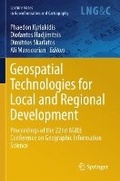 Cover: Geospatial Technologies for Local and Regional Development - Springer