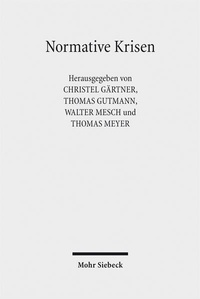 Enlarge image Cover: Normative Krisen - Mohr Siebeck