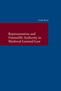 Cover: Representation and Ostensible Authority in Medieval Learned Law - Vittorio Klostermann Verlag