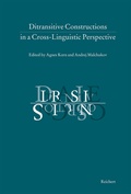 Cover: Ditransitive constructions in a cross-linguistic perspective - Reichert Verlag