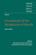 Cover: Kant: Groundwork of the Metaphysics of Morals - Cambridge University Press
