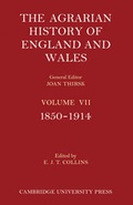 Cover: The Agrarian History of England and Wales 3 Part Set: Volume 7, 1850-1914 - Cambridge University Press