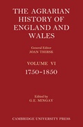 Cover: The Agrarian History of England and Wales 2 Part Paperback Set: Volume 6, 1750-1850 - Cambridge University Press