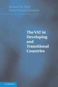 Cover: The VAT in Developing and Transitional Countries - Cambridge University Press