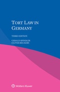 Cover: Tort Law in Germany - Kluwer Law International