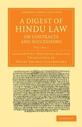 Cover: A Digest of Hindu Law, on Contracts and Successions - Cambridge University Press