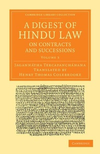 Abbildung von: A Digest of Hindu Law, on Contracts and Successions - Cambridge University Press