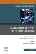 Cover: Immunotherapy for Solid Malignancies, An Issue of Surgical Oncology Clinics of North America - Elsevier