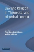 Cover: Law and Religion in Theoretical and Historical Context - Cambridge University Press