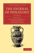 Cover: The Journal of Philology - Cambridge University Press