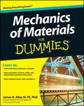 Cover: Mechanics of Materials For Dummies - Wiley