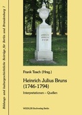 Cover: Heinrich Julius Bruns (1746-1794) - Weidler bei Frank & Timme