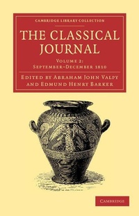Enlarge image Cover: The Classical Journal - Cambridge University Press