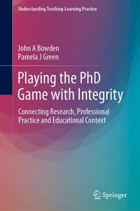 Enlarge image Cover: Playing the PhD Game with Integrity - Springer