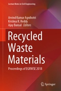 Cover: Recycled Waste Materials - Springer