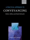 Cover: A Practical Approach to Conveyancing - Oxford University Press